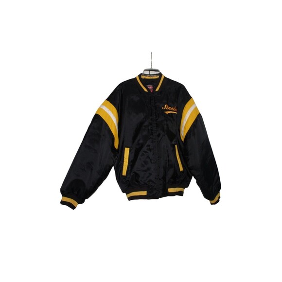 Vintage Pittsburgh Steelers Mirage Satin Bomber Jacket Men’s Large NFL Foorball - Picture 3 of 10